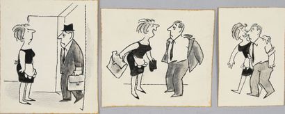 GRAMMAT GEORGES (1930) SET OF PRESS DRAWINGS Georges Grammat is a director of cartoons...