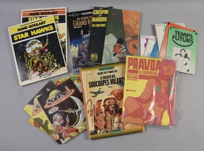 COLLECTIF LOT OF TWENTY ALBUMS OF COMICS, MISCELLANEOUS STATE:
Classics:
-Double...