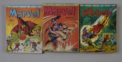 STRANGE/MARVEL LOT STRANGE ANNEES 70
Lot STRANGE comprenant les albums 1 (en l'état,...