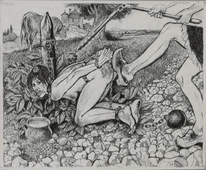 PICHARD, Georges (1920-2003) 
PART OF CAMPAIGN.



Erotic illustration. From the...