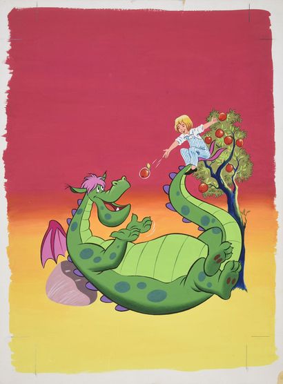 STUDIOS DISNEY PETER AND ELLIOTT THE DRAGON : POSTER PROJECT.
India ink and gouache...