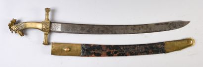 null Sapper's sword of head of column, bronze guard with head of cock and cruise...