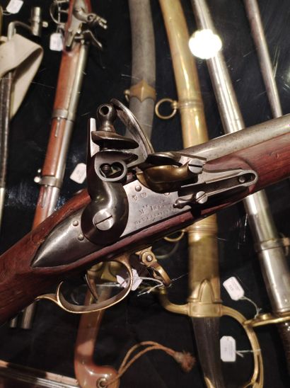 null Rare fusil du type de la Garde Consulaire et Impériale modèle 1777 corrigé An...