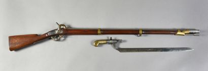 Carabine de chasseur modèle 1837, platine...