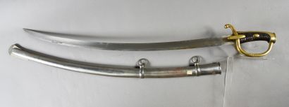 null Troop saber of horse hunter model An XI, blade marked "Manufacture royale du...