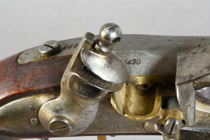 null Mousqueton d'Artillerie à silex modèle 1829, platine de la «Manufacture Royale...