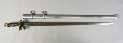 null Rare Treuille de Beaulieu saber-lance model 1854, blade marked "Manufacture...