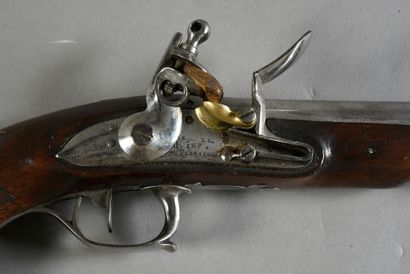null Pistol of the type officer of Mameluck, lock with flint marked "Manufacture...