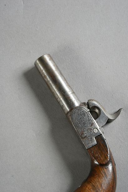 null Lot including:
-Punch pistol with Scottish percussion and forced bullet, engraved...
