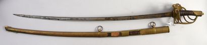 null Saber with battle hilt, openwork shell decorated with a flaming grenade, pommel...