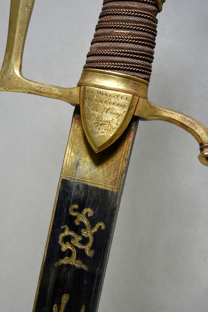 null Sabre de récompense du Directoire dit «des quatre cent braves» donné par le...