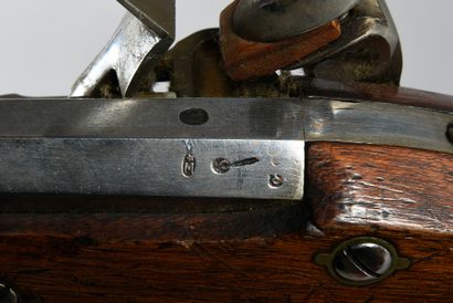 null Infantry rifle called "Versailles" model 1793, lock from the "Manufacture Impériale...