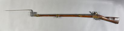 null Rifle model 1822 with flint of Dragon, lock of the "Royal Manufacture of Saint-Etienne",...