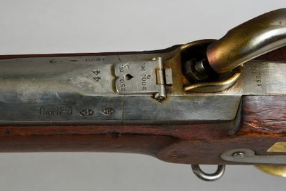 null Hunting rifle model 1837, lock with Pontcharra of the "Manufacture Royale de...