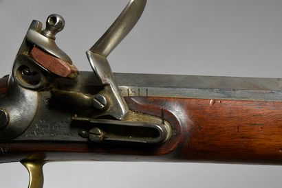 null Infantry rifle called "Versailles" model 1793, lock from the "Manufacture Impériale...