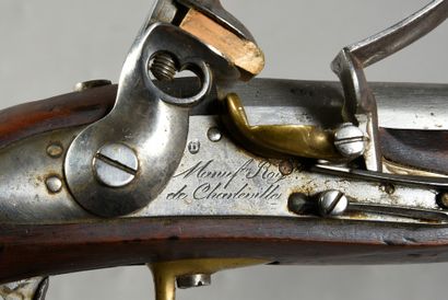null Mousqueton de cavalerie à silex modèle 1822, platine de la «Manufacture Royale...
