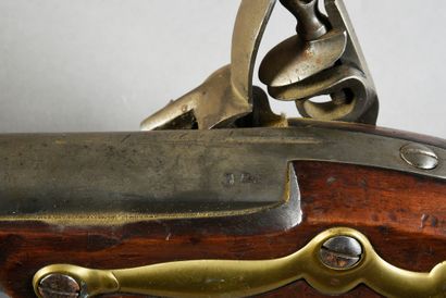 null Rare fusil de la Garde Consulaire et Impériale modèle 1777 corrigé An IX platine...