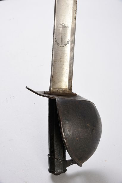 null Edge saber model 1833, blade marked "Manufacture Royale de Châtellerault Octobre...