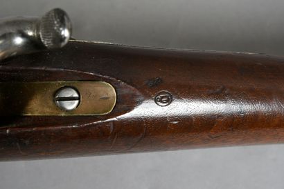 null Rifle with snuffbox model 1867, marking in an oval on the lock of the manufacturer...
