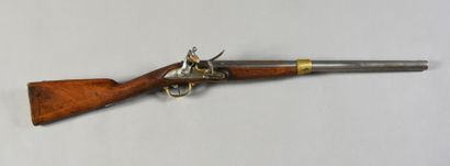 null Cavalry flintlock musket model 1822, lock from the "Manufacture Royale de Charleville",...