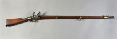 null Rare fusil de la Garde Consulaire et Impériale modèle 1777 corrigé An IX, platine...