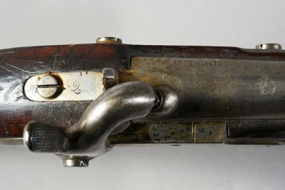 null Infantry rifle model 1822 T bis, lock marked "Manufacture Royale de Saint Etienne",...