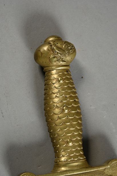 null Glaive of the foot troops model 1816, pommel decorated with the rooster of the...