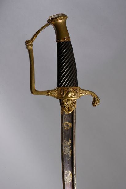 null Officer's saber aide-de-camp of the States-Majors model Vendémiaire An XII,...