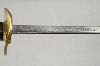 null Rare Treuille de Beaulieu saber-lance model 1854, blade marked "Manufacture...