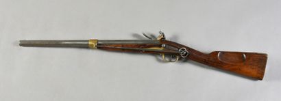 null Cavalry flintlock musket model 1822, lock from the "Manufacture Royale de Charleville",...