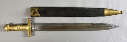null Glaive des troupes à pied modèle 1831, blade dated 1859 and engraved "Troupes...