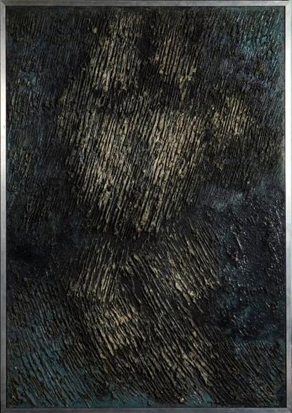 BEER Franz (né en 1929) Composition abstraite. Technique mixte sur toile signée et...