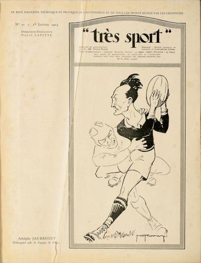 null Reliure «Très Sport». 12 numéros, année complète 1924 avec les Jeux Olympiques...