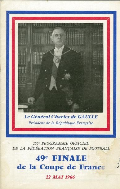 null Programme officiel de la finale de la Coupe de France entre le F.C Nantes et...
