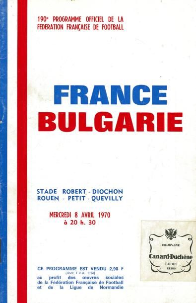 null Programme officiel de la rencontre Internationale entre la France et la Bulgarie...