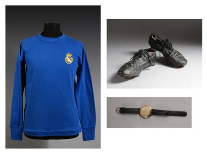 null Maillot et chaussures portés par Alfredo di Stefano au Real Madrid lors de la...