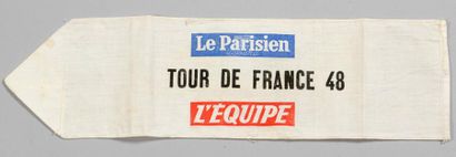 null Brassard d'officiel sur le Tour de France 1948. Victoire de Gino Bartali.