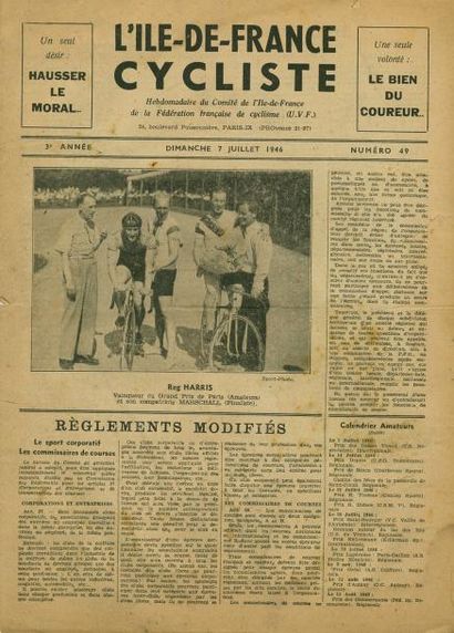 null Lot de 200 numéros de la revue L'Ile de France Cycliste paruent entre 1944 et...
