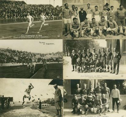 1924. Paris Ensemble de 13 cartes postales de la série AN. Divers sports. Bon ét...