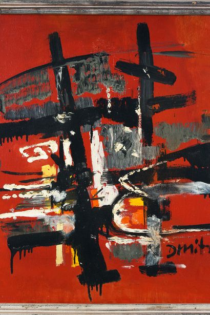 Pierre DMITRIENKO (1925-1974) Composition, 1959.
Huile sur toile.
Signée en bas à...