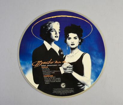 null MADONNA: 1 picture-Disc advertising 33 rpm vinyl "The woman in red", published...