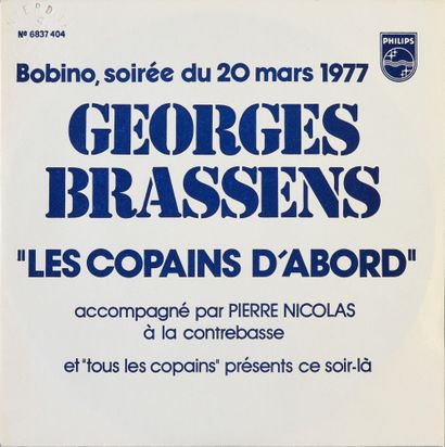 null GEORGES BRASSENS (1921/1981) : 1 disque vinyle 45 tours Hors-Commerce de Georges...