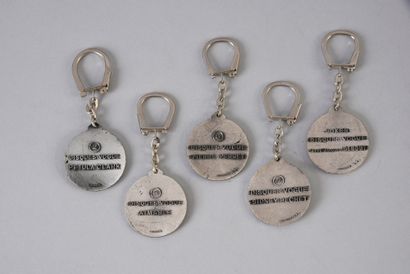 null DISQUES VOGUE : Famous record company. 1 collection of metal key rings from...