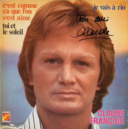 null 
CLAUDE FRANCOIS : 1 disque 33 tours de 10 titres, publié en juin 1977 et dédicacé...