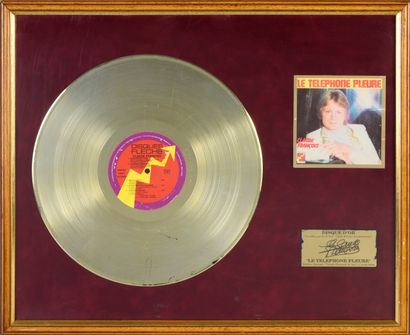 CLAUDE FRANCOIS : 1 disque d'or en édition...