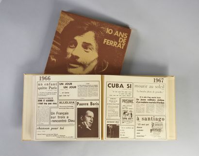 null JEAN FERRAT (1930/2010) : Singer-songwriter and performer. 1 box set of 10 LP...