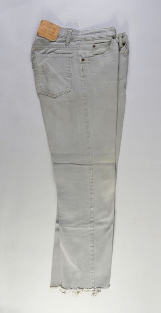 null SERGE GAINSBOURG: 1 pair of faded gray Levi Strauss jeans, worn by Gainsbourg...