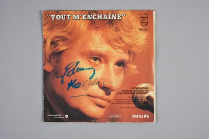 null HALLYDAY JOHNNY (1943/2017): Singer and actor. 1 record 45 rpm of Johnny Hallyday...
