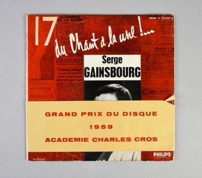 null SERGE GAINSBOURG : The very first 78 rpm vinyl record of Serge Gainsbourg, published...