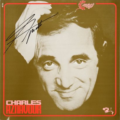 CHARLES AZNAVOUR (1924/2018) : Auteur-compositeur, interprète et acteur. 1 LP " Charles...